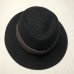 Vintage Lancaster 's Fedora Hat Black Wool Size 7 22"   eb-05749353